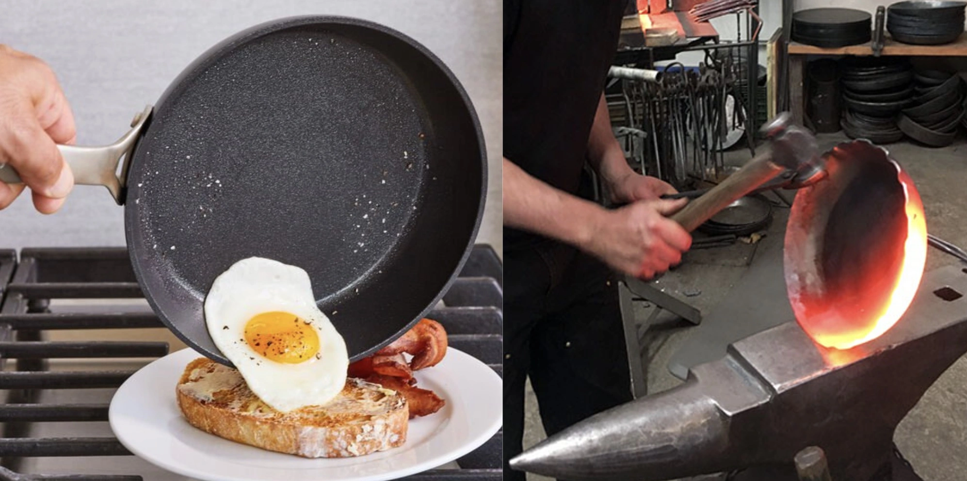 Chef che utilizza pentole professionali